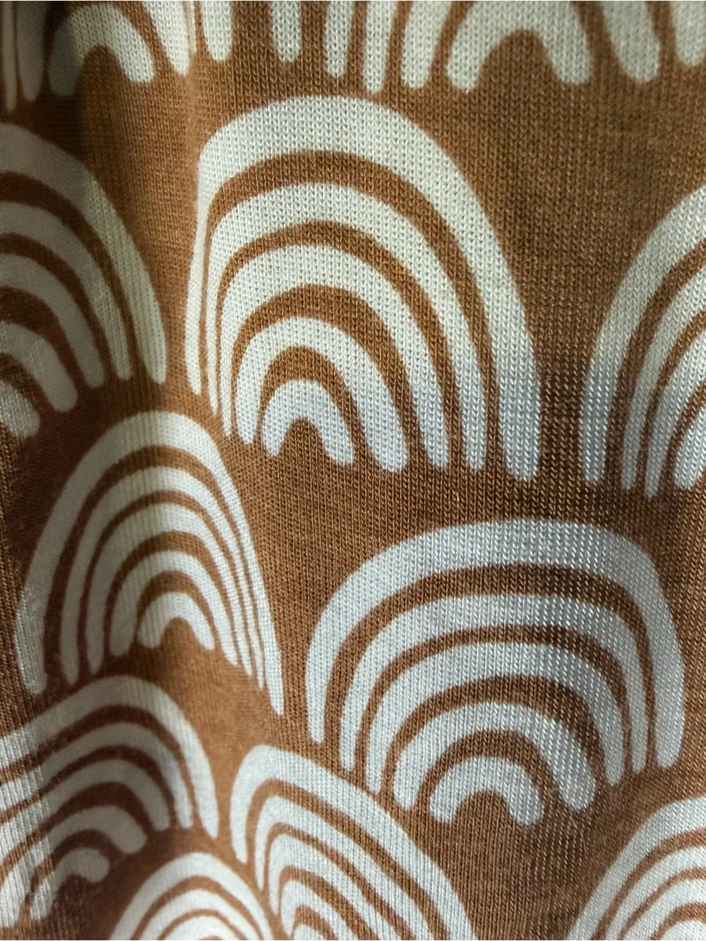 Little Sleepies Rust Rainbow Print Fitted Crib Sheet